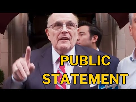 Rudy Giuliani GIVES STATEMENT Before Facing Criminal Charges in GA