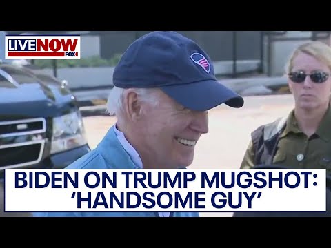 Biden on Trump mugshot: 'Handsome guy' | LiveNOW from FOX