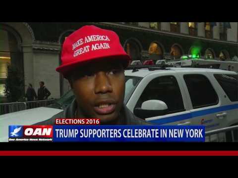 Trump Supporters Celebrate in New York City