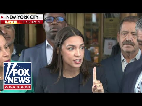 AOC shouted down by angry protesters: 'CLOSE THE BORDER'