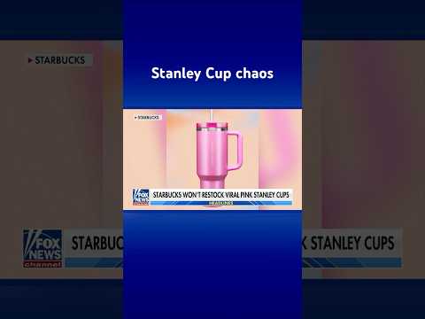 WATCH: Mayhem erupts over limited edition pink Stanley cups #shorts