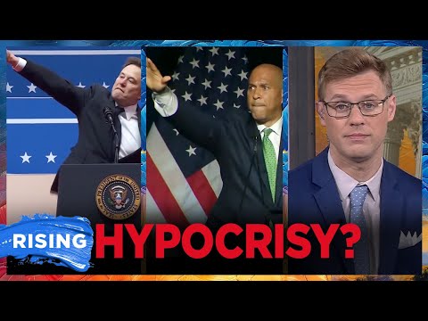 Cory Booker SLAMMED After Making Exact Same ‘Nazi’ Salute As Elon Musk! Robby Soave | RISING