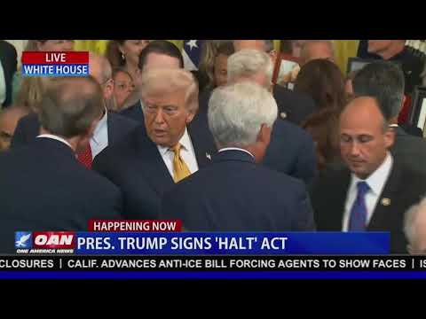 LIVE: President Trump Participates in Bill Signing Ceremony