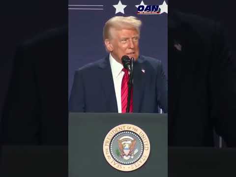 President Donald Trump speaks about the steps he's taken to combat illegal immigration #Shorts