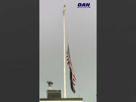 The flag at the White House was lowered to half-staff on Wednesday to honor Charlie Kirk