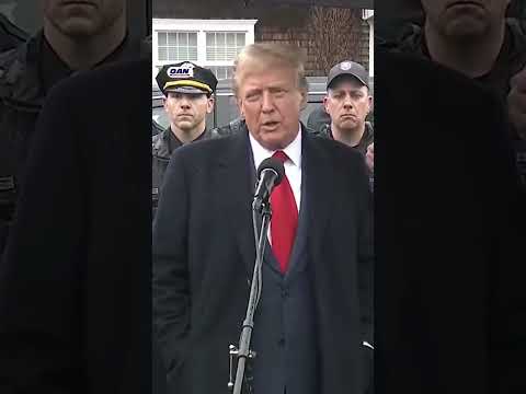 President Trump speaks at NYPD Officer Jonathan Diller’s wake