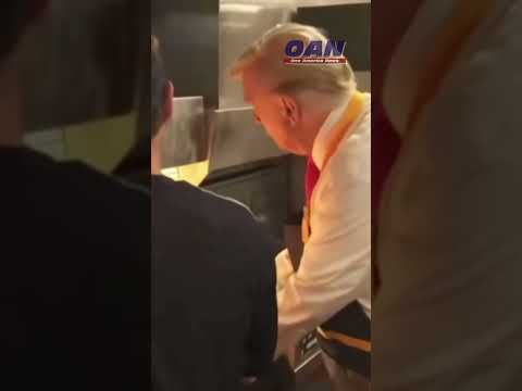 45th President Donald Trump works as a fry cook at Pennsylvania McDonalds. #shorts