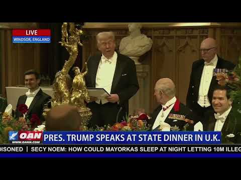 President Trump Speaks at State Dinner in U.K.