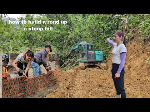 FULL VIDEO: how we paved a winding road up the hill, built a level 4 house
