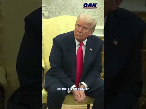President Donald Trump And Irish Prime Minister Micheal Martin Are Asked About Rosie O'Donnell