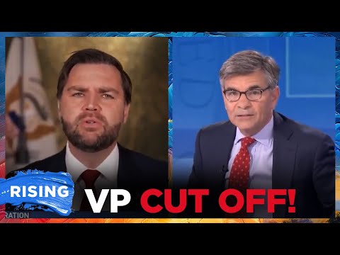 George Stephanopoulos CUTS OFF JD Vance, ENDS Interview After CLASH Over Homan Allegations | RISING