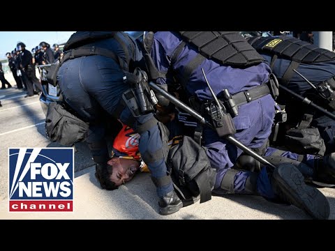 Riot ERUPTS after migrants ram ICE vehicle in Chicago