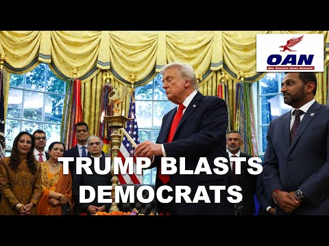 TRUMP SLAMS DEMOCRATS ON SHUTDOWN, BORDER CHAOS, CHINA TARIFFS, UKRAINE WAR, AND DIWALI CELEBRATION