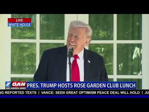 President Trump Host Rose Garden Club Lunch