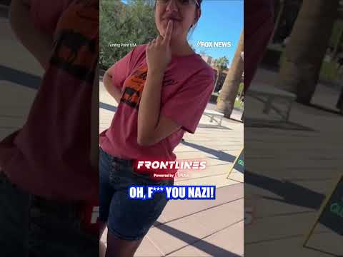 'WATCH YOUR NECK!': Pink-haired individual threatens TPUSA students #fox #foxnews #us #tpusa