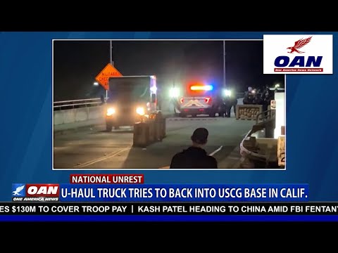 COAST GUARD FORCED TO OPEN FIRE ON U-HAUL DRIVER DURING ALAMEDA BASE INCIDENT