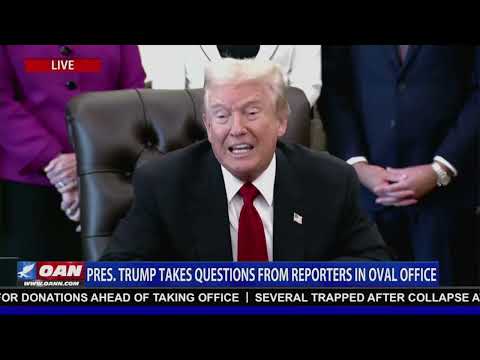 LIVE: President Trump Takes Questions from Reporters in Oval Office