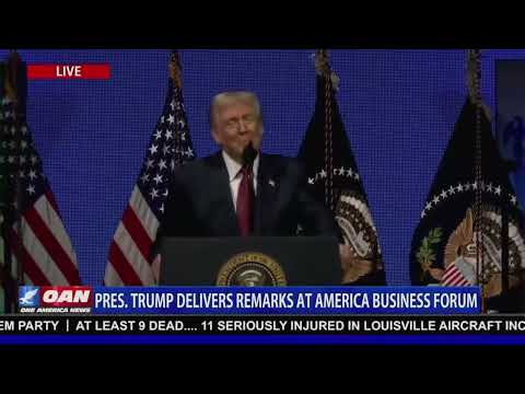 President Trump Delivers Remarks at America Business Forum