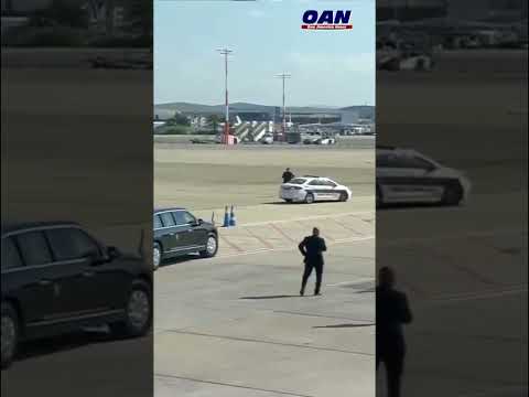 Trump departs Ben Gurion Airport en route to Jerusalem, where he’ll meet with hostage families