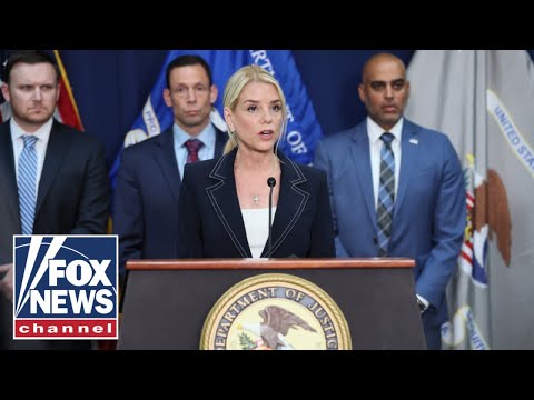 Pam Bondi, FBI announce enforcement action on international criminal organization