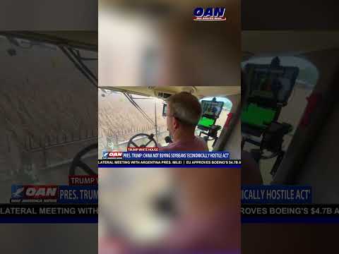 Trump is describing China’s failure to buy U.S. soybeans as an economically hostile act.