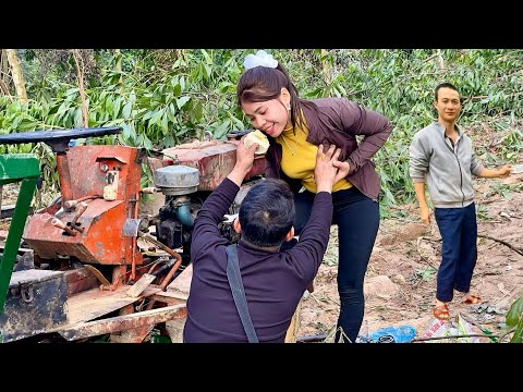 The talented girl went up the hill to buy a used engine that wouldn't start.