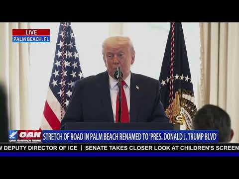 President Trump Attends Southern Boulevard Dedication Ceremony