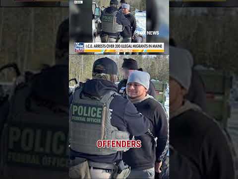 BREAKING: ICE arrests more than 200 illegal immigrants in Maine #shorts #foxnews #us