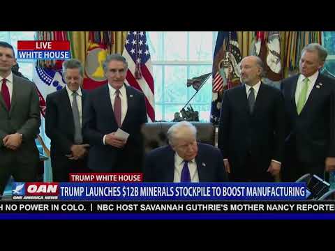 LIVE: President Trump Launches $12B Minerals Stockpile to Boost Manufacturing