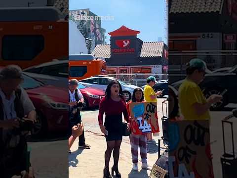 Anti-ICE Protester Shows "Feminine" Side… 😮