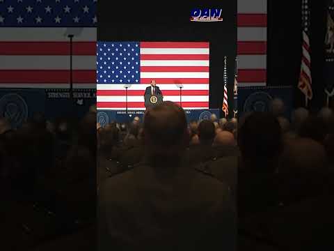 President Trump addresses military leaders in Quantico, VA
