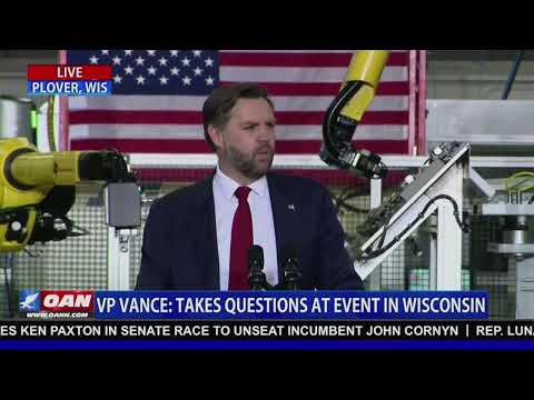 LIVE VP JD Vance Delivers Remarks at a Precision Manufacturing Facility in Plover, Wisconsin
