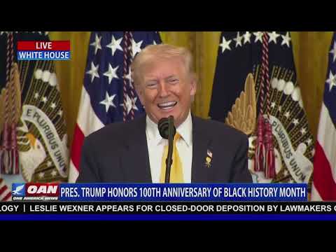 President Trump Honors 100TH Anniversary of Black History Month