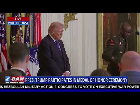 President Trump Participates in Medal Of Honor Ceremony