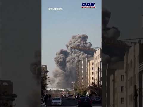 Aftermath of an airstrike on Iran's capital that destroyed a 12,000-seat arena in Tehran