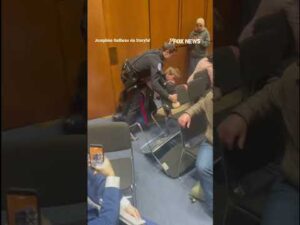 WATCH: Senator helps DRAG veteran protester out of hearing #shorts