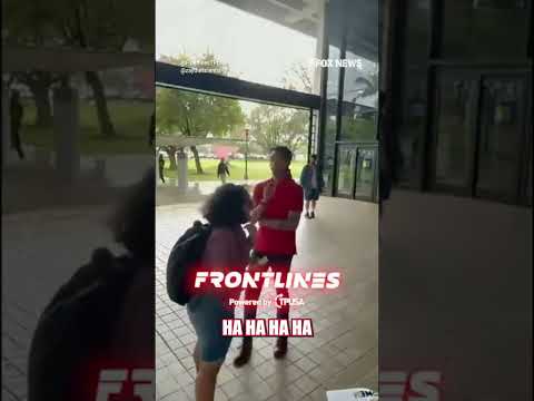 Student FLIPS TPUSA table: ‘GO F— YOURSELF, FASCIST' #foxnews #News #shorts #viral #college