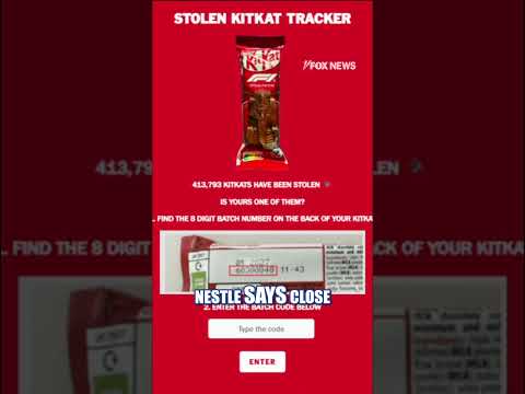 KitKat launches missing chocolate tracker after 12 TONS WERE STOLEN #foxnews #News #us #fox