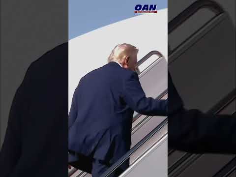 President Trump boards Air Force One on his way to Charlottesville, Virginia