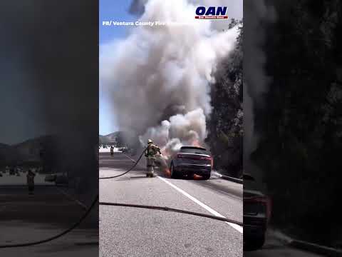 Ventura County Fire along with LA County Fire, AMR and CHP have responded to a vehicle fire