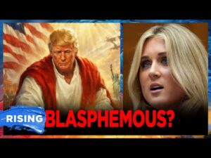 MAGA OUTRAGED over 'BLASPHEMOUS' AI depiction of Trump as JESUS | RISING