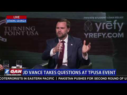 LIVE: JD Vance Speaks at TPUSA Event in GA.