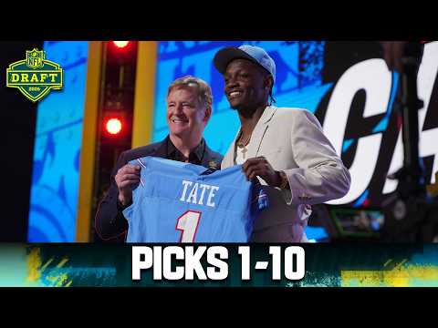 Picks 1-10: Titans Select Carnell Tate #4 Overall! | 2026 NFL Draft
