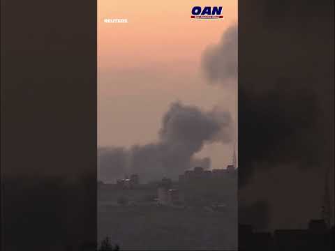Plumes of smoke seen covering the sky in southern Lebanon