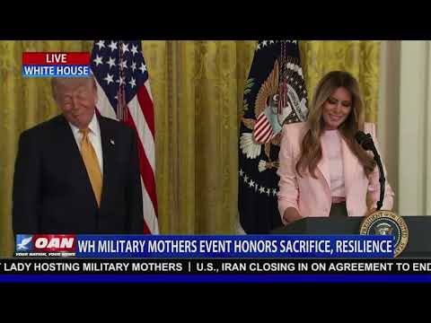 LIVE: President Trump and First Lady Melania Host a Military Mother's Day Event