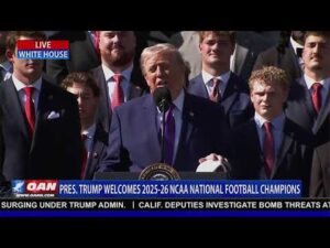 LIVE: President Trump Welcomes 2025-2026 NCAA National Football Champions