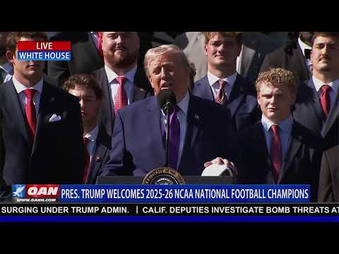LIVE: President Trump Welcomes 2025-2026 NCAA National Football Champions