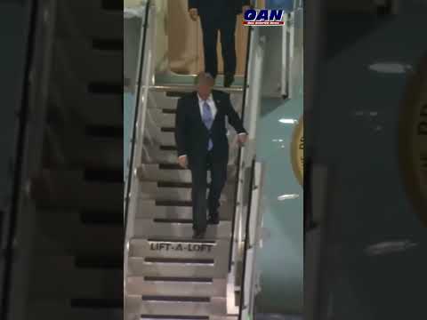 President Trump touches down in Beijing