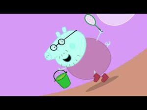 Oh No! Daddy Pig Slide while Falling Down the Hill ! Peppa Pig! Sponsored by Klasky Csupo Effects