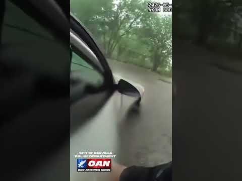 Beeville police department rescued baby from the trapped vehicle